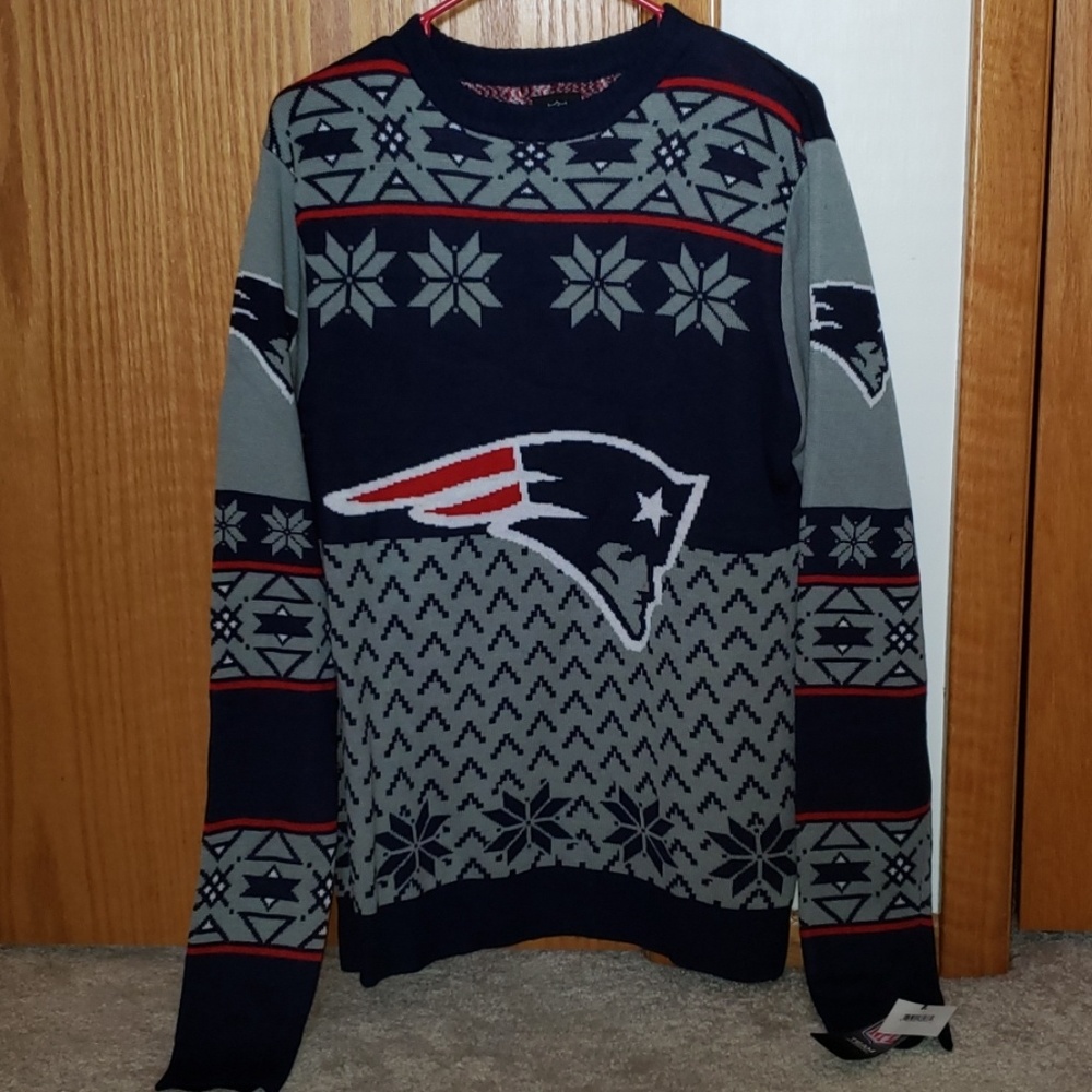 ‼NWT Patriots NFL Ugly Christmas Sweater Medium